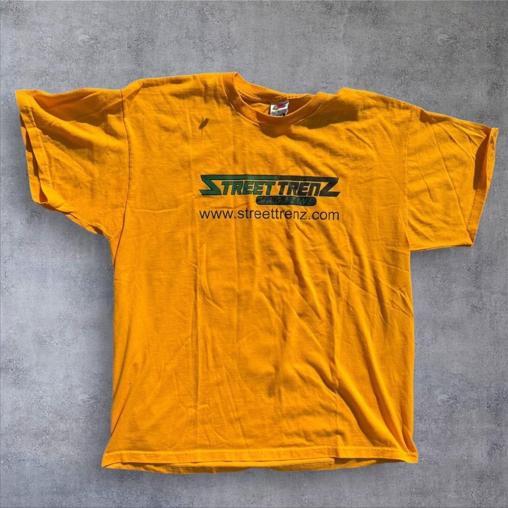 Vintage Street Trenz magazine skate yellow shirt xl‎
